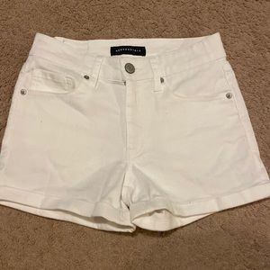 White aeropostale jean shorts